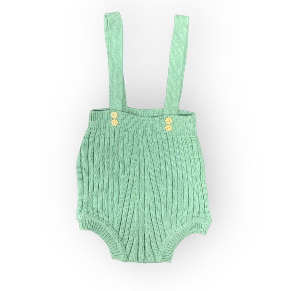 STITCH & BEAN OVERALL KNIT ROMPER SZ 6-9M NWT